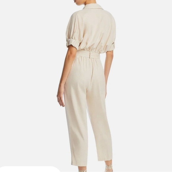 BlankNyc Linen Blend Pant Jumpsuit in Sand Bath Khaki. Large. New in pac… - Picture 2 of 6